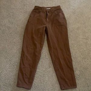 High waisted brown Jeans